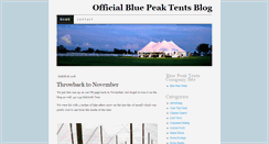 Desktop Screenshot of bluepeaktentsblog.com