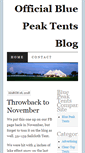 Mobile Screenshot of bluepeaktentsblog.com