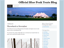 Tablet Screenshot of bluepeaktentsblog.com